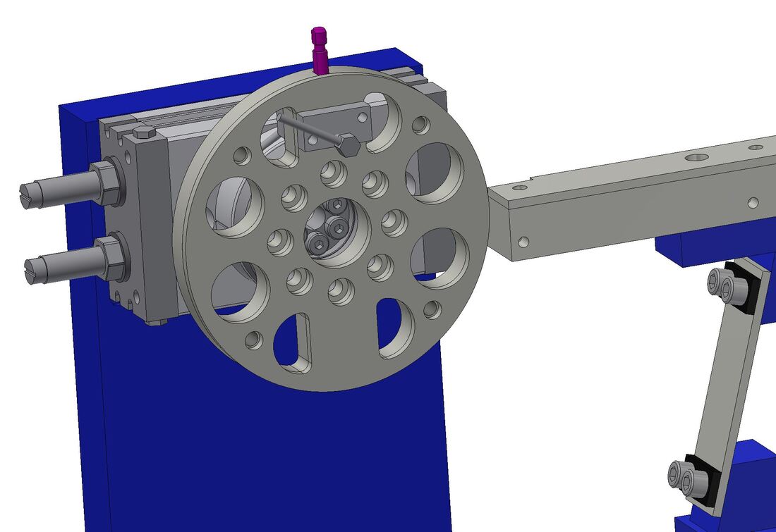A rotary escapement mechanism designed by automation professionals at Vibra Flight